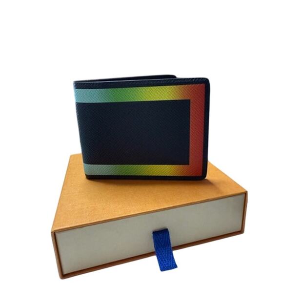 Louis Vuitton Taiga Rainbow Slender Wallet Black*Brand-New with Box & Dustbag - Picture 1 of 5